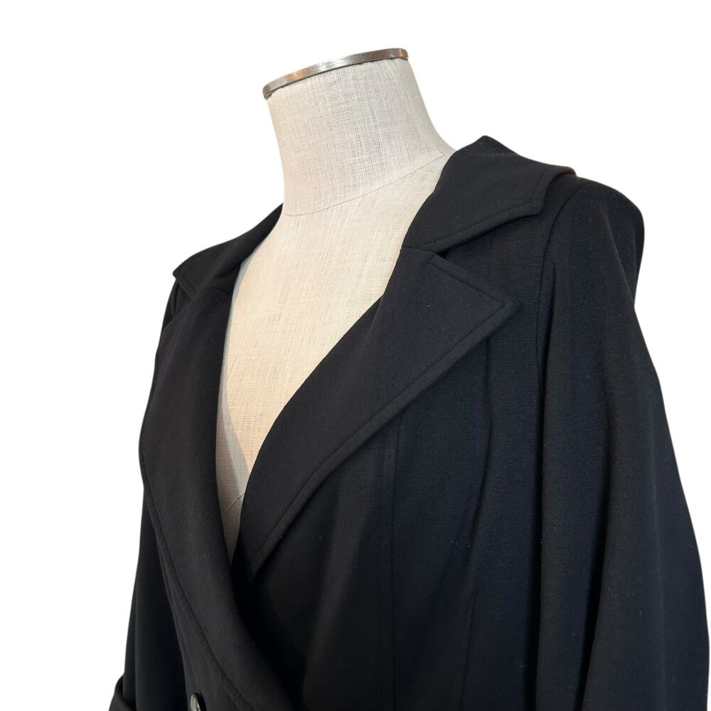 Vintage Cache Black Blazer Womens Sz Large Y2K Power Dressing Parisian Chic - Picture 11 of 16